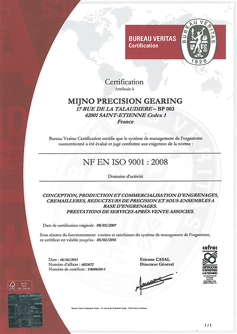 Mijno - ISO 9001